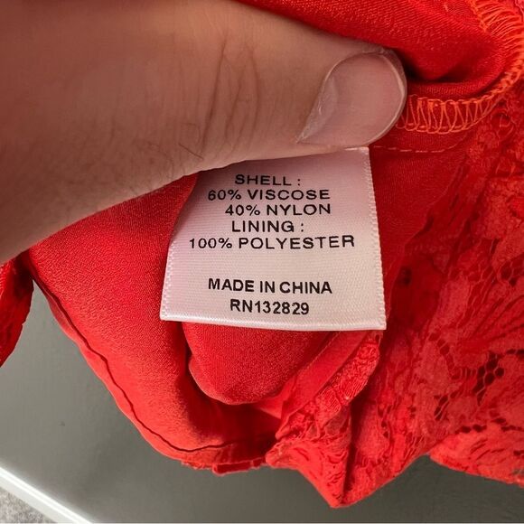 NWT Revolve x Lovers & Friends Raine Crop Top in Deep Coral | Size XL - Picture 9 of 11